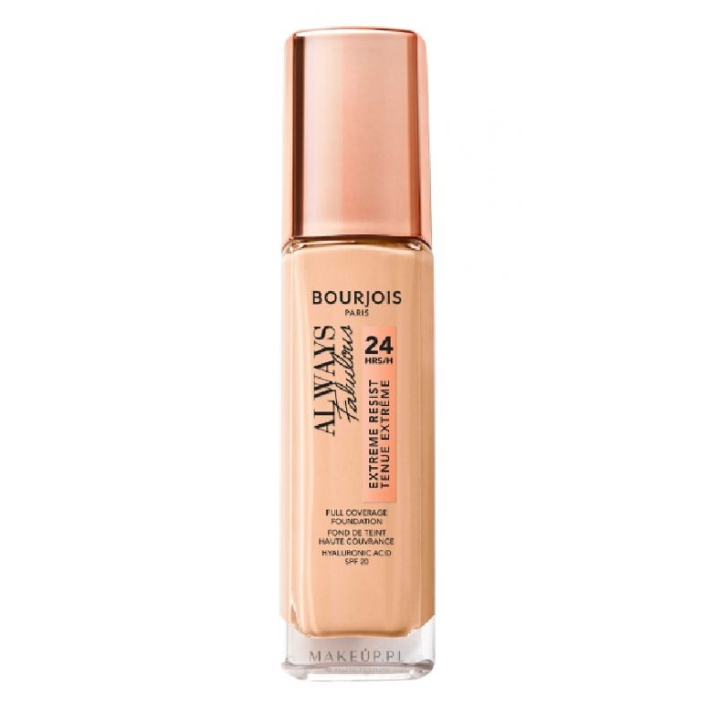 Bourjois Always Fabulous 120 Light Ivory kryjący podkład do twarzy 30 ml Bourjois Always Fabulous 120 Light Ivory kryjący podkład do twarzy 30 ml