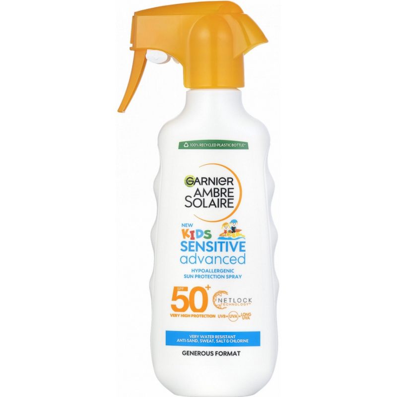Ambre Solaire Kids Sensitive SPF 50+ ochronny spray do opalania dla dzieci 300 ml
