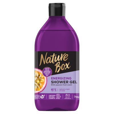Nature Box Passion Fruit Oil Energetyzujący Żel Pod Prysznic Z Olejem Z Marakui 385Ml
