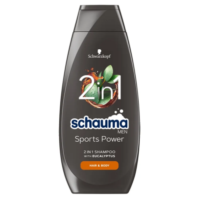Schwarzkopf Schauma MEN Sports Power szampon do włosów i ciała dla mężczyzn 400 ml