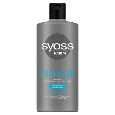 Syoss MEN Clean & Cool szampon do włosów normalnych i przetłuszczających się 440ml