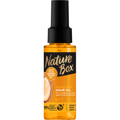 Nature Box Argan Oil Odżywczy Olejek Do Włosów Z Olejem Arganowym 70Ml