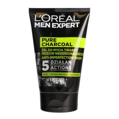 Loreal Men Expert Pure Charcoal Żel do mycia twarzy przeciw niedoskonałościom