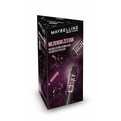 Maybeline zestaw prezentowy Sky Hihgh Cosmic maskara i błyszczyk
