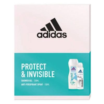 Adidas Zestaw prezentowy Protect & Invisible żel pod prysznic i antyperspirant w sprayu