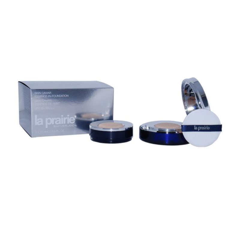La Prairie płynny podkład w kompakcie Skin Caviar Essence In Foundation SPF25 PA+++ N-10 Creme Peche 2x15ml