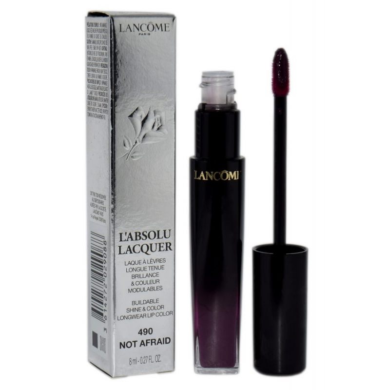 Lancome L'Absolu Lacquer Buildable Shine & Color Longwear Lip Color lakier do ust 490 Not Afraid