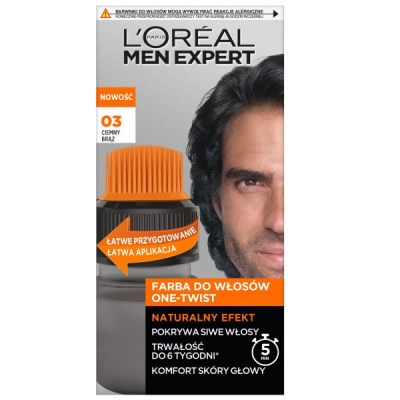 Loreal Men Expert farba do włosów z aplikatorem One Twist 03