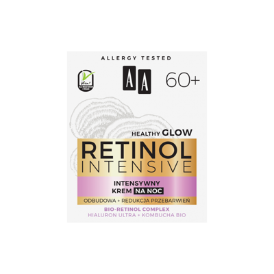 Krem do twarzy na noc AA Retinol Intensive 60+ odbudowa i redukcja przebarwień 50 ml