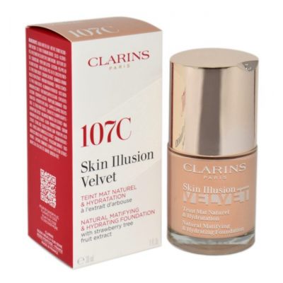 Clarins matujący podkład Skin Illusion Velvet Foundation 107C 30ml