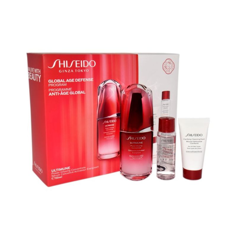 Shiseido zestaw Ultimune Power Infusing Concentrate 50ml+ Clarifying Cleansing Foam 30ml+ Treatment Softener 30 ml Shiseido zestaw Ultimune Power Infusing Concentrate 50ml+ Clarifying Cleansing Foam 30ml+ Treatment Softener 30 ml