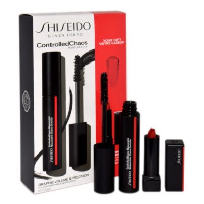 Shiseido zestaw do makijażu maskara i szminka Mascaraink 11,5ml + Mini Modern Matte Lipstick 2,5g