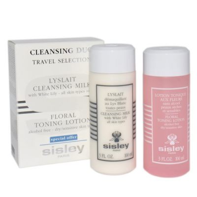 SISLEY SET (DUO DEMAQUILLANT CLEANSING MILK WITH WHITE LILY 100ML + FLORAL TONING LOTION 100ML)