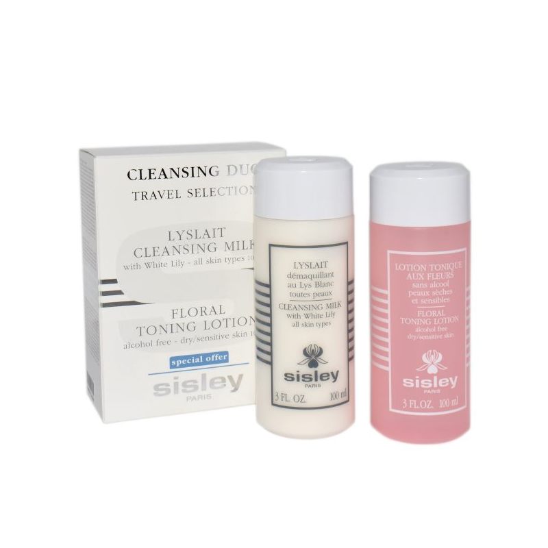 Sisley zestaw do demakijażu Duo Demaquillant Cleansing Milk With White Lily 100ml + Floral Toning Lotion 100ml