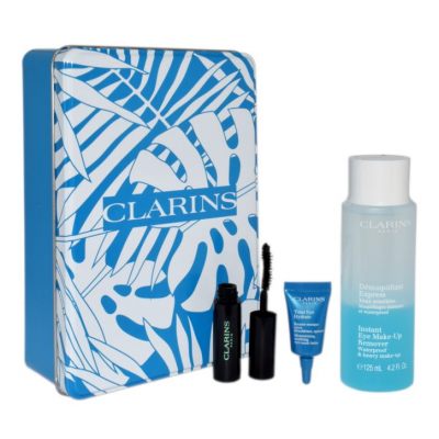 Clarins zestaw kosmetyków Instant Eye makeup Remover 125ml + Total Eye Hydrate 3ml + Mascara 3ml