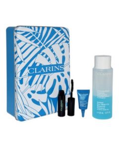 Clarins zestaw kosmetyków Instant Eye makeup Remover 125ml + Total Eye Hydrate 3ml + Mascara 3ml