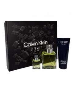 Calvin Klein zestaw Eternity Men woda toaletowa 100 ml + Eternity żel pod prysznic 100ml + woda toaletowa 15 ml