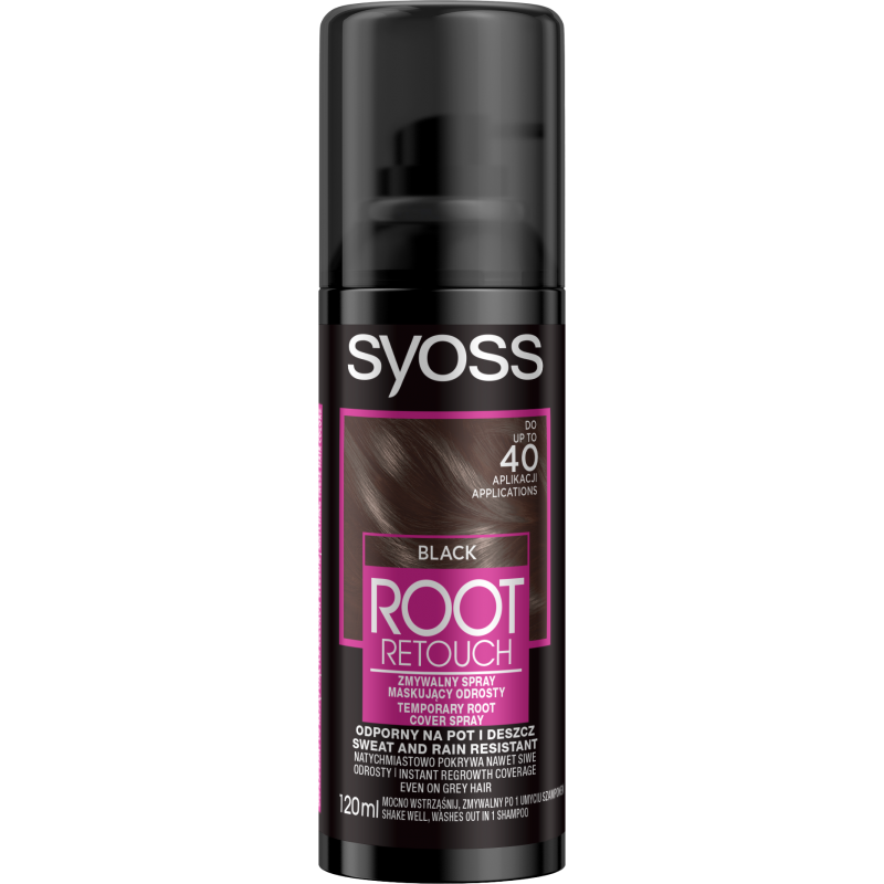 Syoss Root Retoucher Spray do włosów Czarny 120 ml