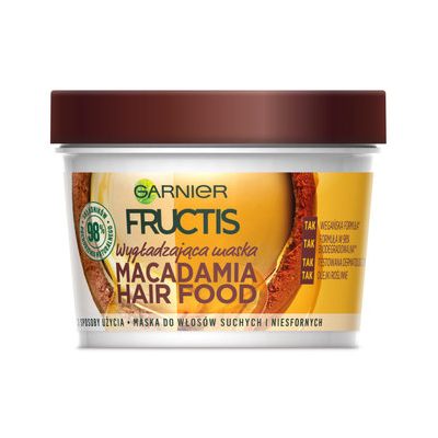 Garnier Fructis maska wygładzająca do włosów Hairfood Macadamia 400ml