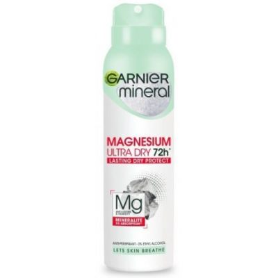 Garnier antyperspirant w sprayu Magnesium Ultra Dry 72H 150ml