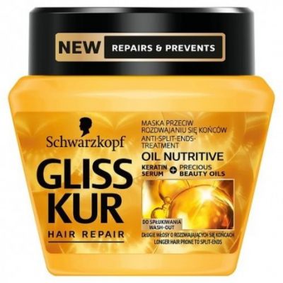 Gliss Kur Oil Nutritive maska przeciw rozdwajaniu się końcówek 300 ml