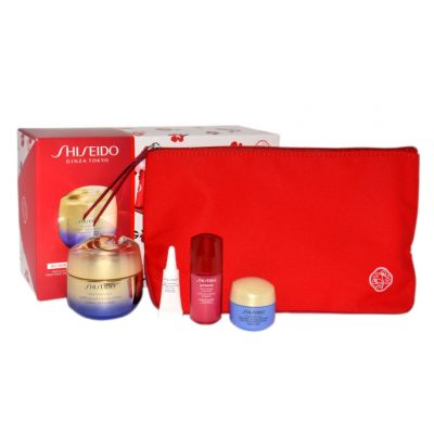 Shiseido zestaw Vital Perfection Uplifting And Firming Cream 50ml+Ultimune Concentrate 10ml+VP Overnight Firming Treatment 15 ml