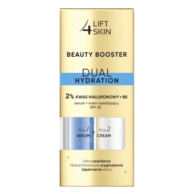 Lift4Skin Beauty Booster Dual Hydration 2% Kwas Hialuronowy B5 serum+krem nawilżający SPF30 2x15 ml