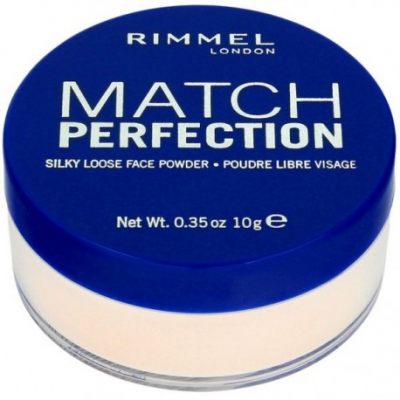 Rimmel Match Perfection Silky Loose Face Powder Puder sypki 001 Transparent 10g