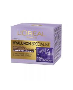 LOreal Hyaluron Specialist krem maska na noc wypełniająca pielęgnacja nawilżająca 50 ml