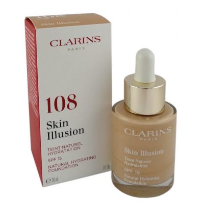 Clarins podkład nawilżający Skin Illusion Natural Hydrating Foundation SPF 15 108 Sand 30ml