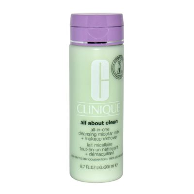 CLINIQUE ALL ABOUT CLEAN CLEANSING MICELLAR MILK MAKEUP REMOVER VERY DRY TO DRY COMBINATION 200ML