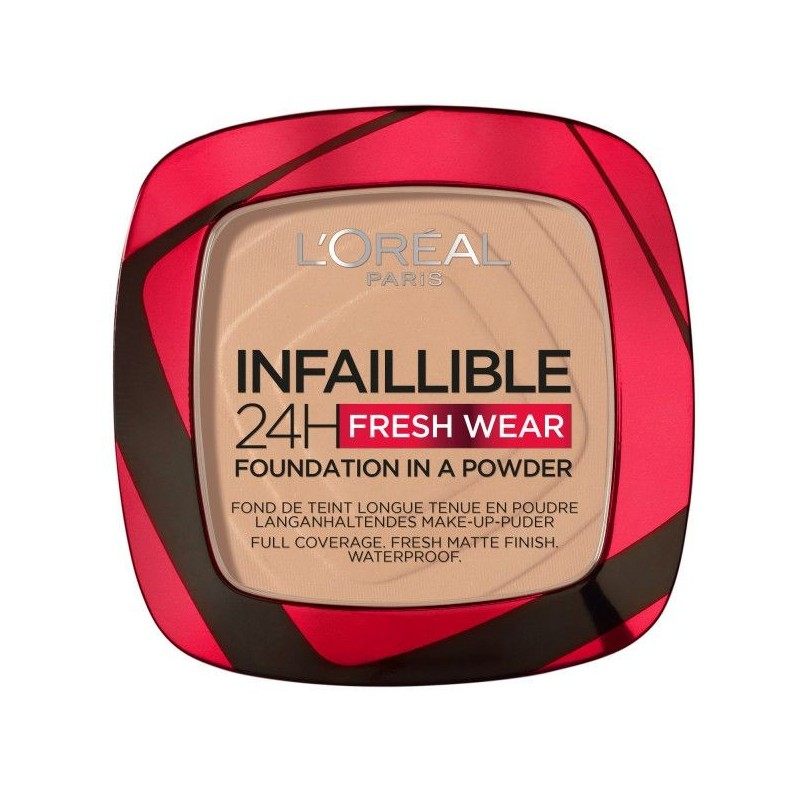 L`Oreal Infaillible 24H Fresh Wear Foundation In A Powder długotrwały podkład do twarzy w pudrze 120 Vanilla 9g