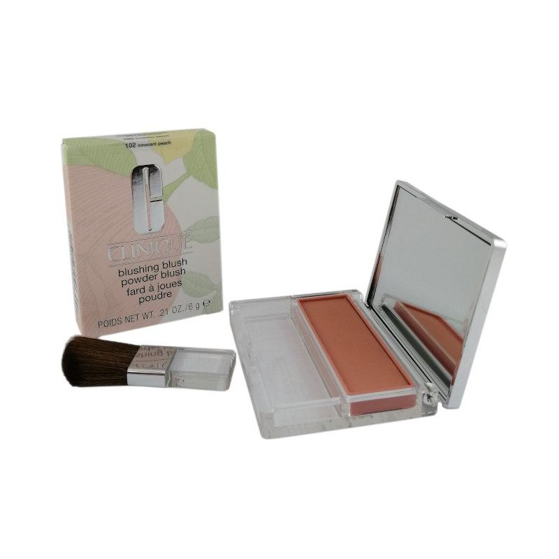 Clinique Blushing Blush Powder Blush pudrowy róż do policzków 102 Innocent Peach 6 g Clinique Blushing Blush Powder Blush pudrowy róż do policzków 102 Innocent Peach 6 g