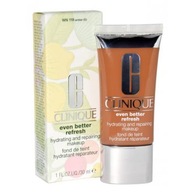CLINIQUE EVEN BETTER REFRESH HYDRATING & REPAIRING FOUNDATION WN 118 AMBER 30ML