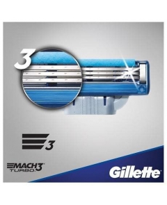 Gilette zestaw mach3 turbo+5 wkładów+kosmetyczka