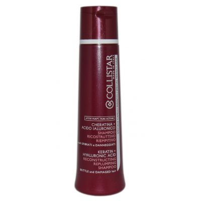 Collistar spray do ochrony zniszczonych włosów Keratin+Hyaluronic Acid Reconstructing Repluming Shampoo 250 ml