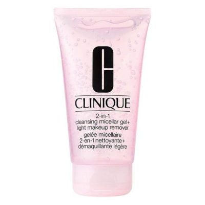 CLINIQUE 2 IN 1 CLEANSING MICELLAR GEL + LIGHT MAKEUP REMOVER 150ML