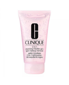 CLINIQUE 2 IN 1 CLEANSING MICELLAR GEL + LIGHT MAKEUP REMOVER 150ML