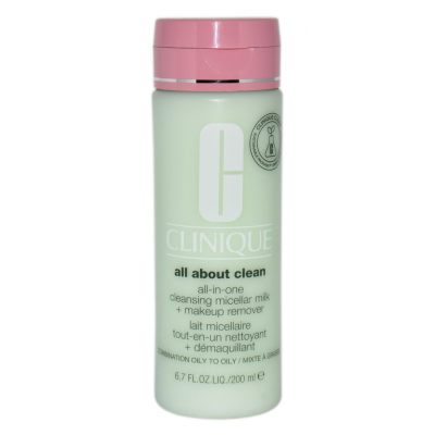 CLINIQUE ALL ABOUT CLEAN CLEANSING MICELLAR MILK + MAKEUP REMOVER COMBINATION OILY TO OILY 200ML