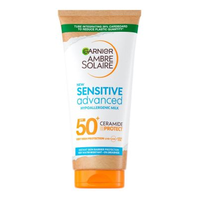 Garnier Ambre Solaire Sensitive Advanced SPF50+ mleczko ochronne do ciała 175 ml