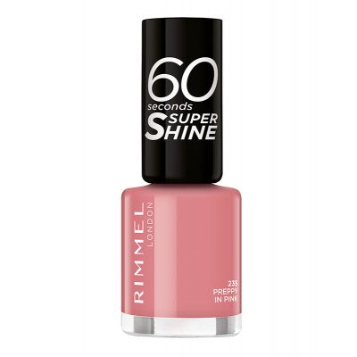 Rimmel 60 Seconds Super Shine lakier do paznokci Preppy in Pink 8 ml