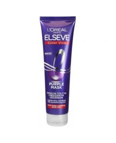 Loreal Elseve Color-Vive Purple Mask maska do włosów przeciw żółtym i miedzianym odcieniom 150ml