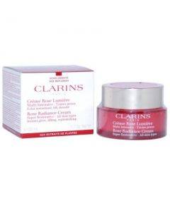 Clarins krem do twarzy na dzień przeciw zmarszczkom Rose Radiance Cream Super Restorative All Skin 50ml