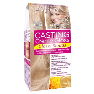 LOreal Paris Casting Creme Gloss Farba do włosów 1010 jasny lodowy blond