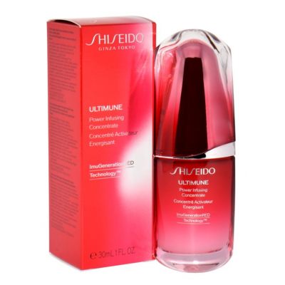 Shiseido koncentrat energizujący i ochronny do twarzy Ultimune Power Infusing Concentrate Imugeneration Red Technology 30 ml