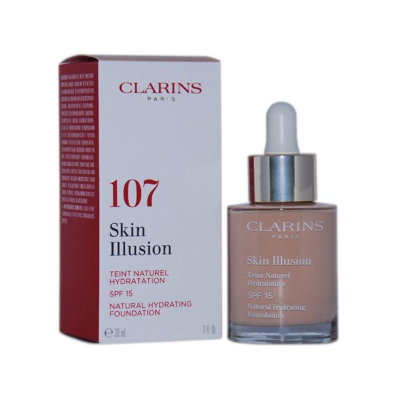 Clarins podkład nawilżający Skin Illusion Natural Hydrating Foundation SPF 15 107 Beige 30ml
