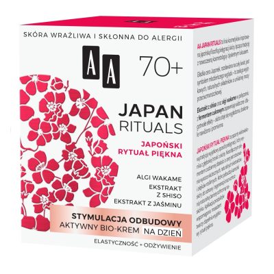 AA Japan Rituals Stymulacja odbudowy aktywny bio-krem na dzień 70+ 50 ml