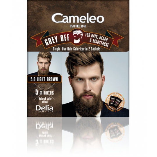 DELIA Cameleo Men 5.0 Light Brown Farba do brody, włosów i wąsów 15ml