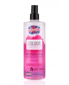 Ronney Colour Protect - dwufazowa mgiełka do włosów farbowanych z filtrem UV 475ml