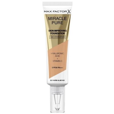Max Factor Miracle Pure Skin Improving Foundation SPF30 PA+++ Podkład 45 Warm Almond 30 ml